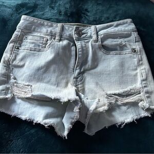 American Eagle Outfitters Light Blue Denim Jean Shorts